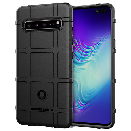 Anti-Shock Grid Texture Shockproof Case for Samsung Galaxy S10 5G - Black